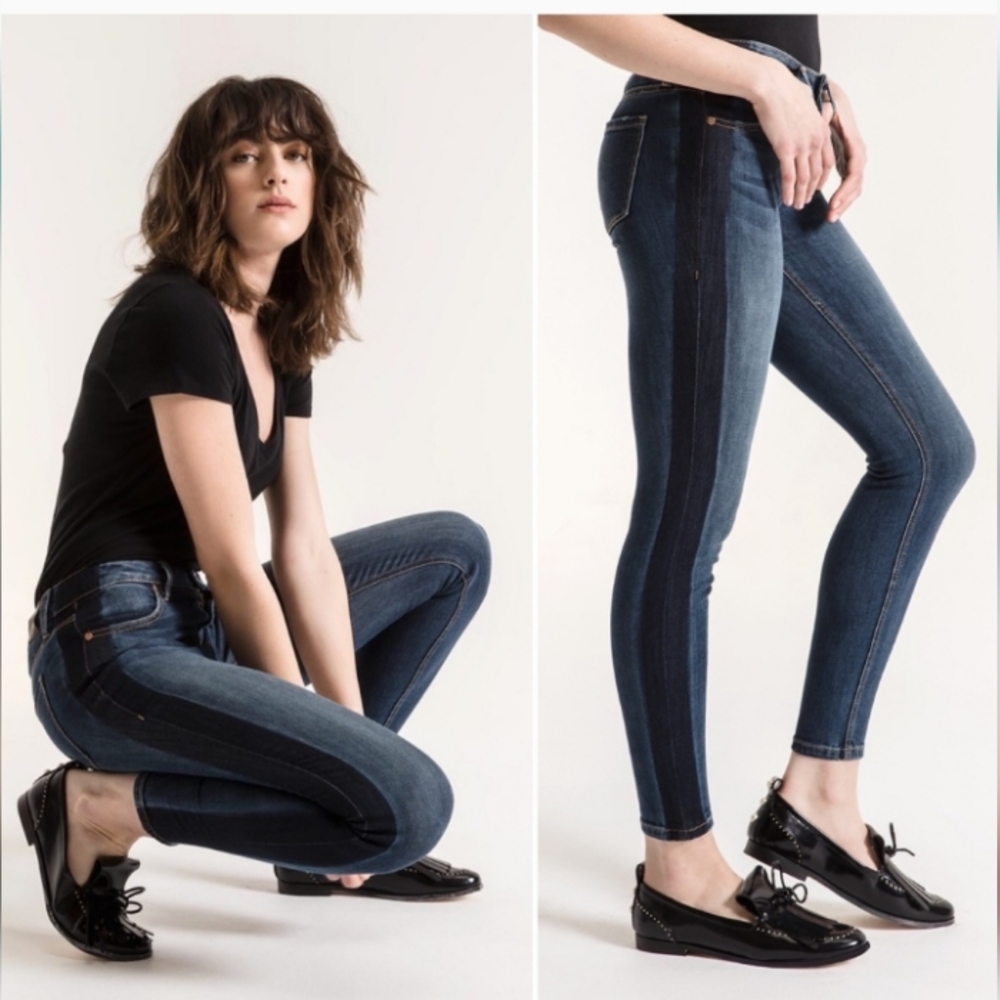 LEVEL 99 JANICE SIDE STRIPE SKINNY JEANS Sz 29